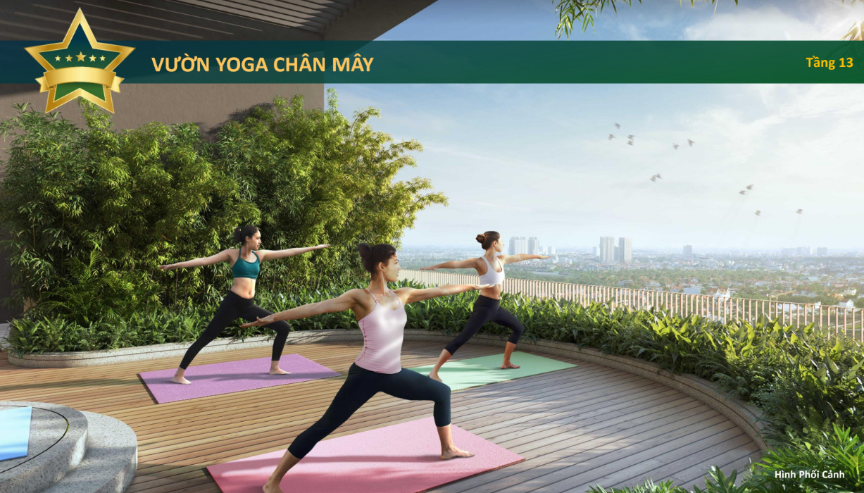 Dự án Celesta Height Nhà Bè - Tiện ích vườn yoga